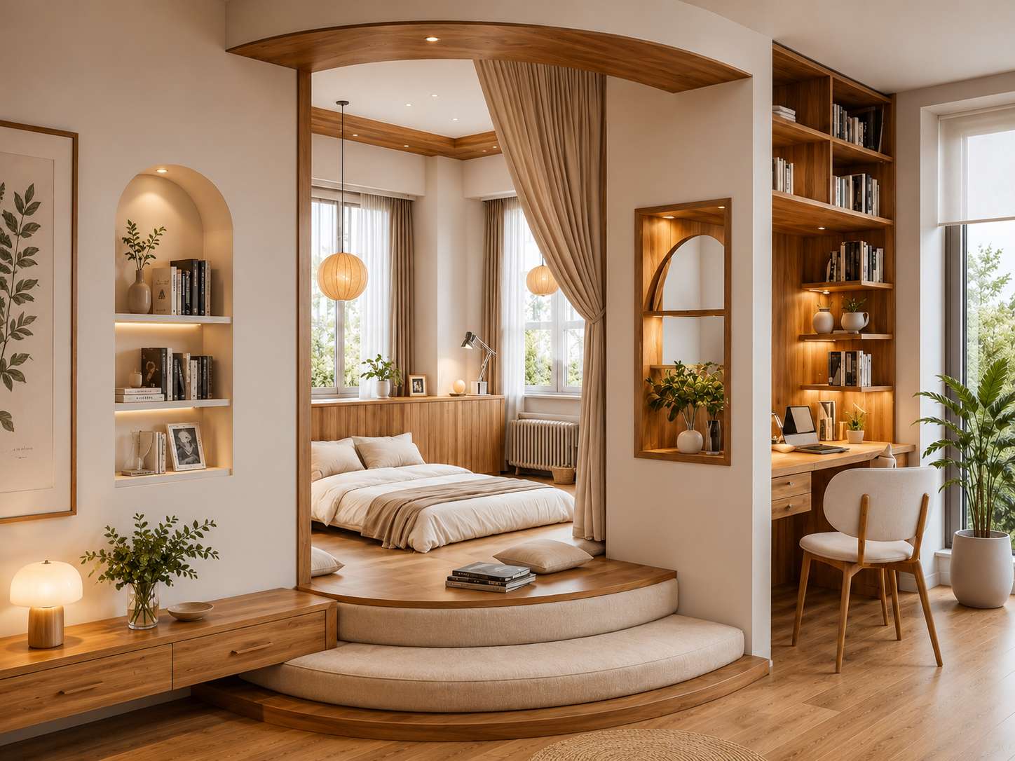 Bedrooms interior design detail 6 by Spacr
