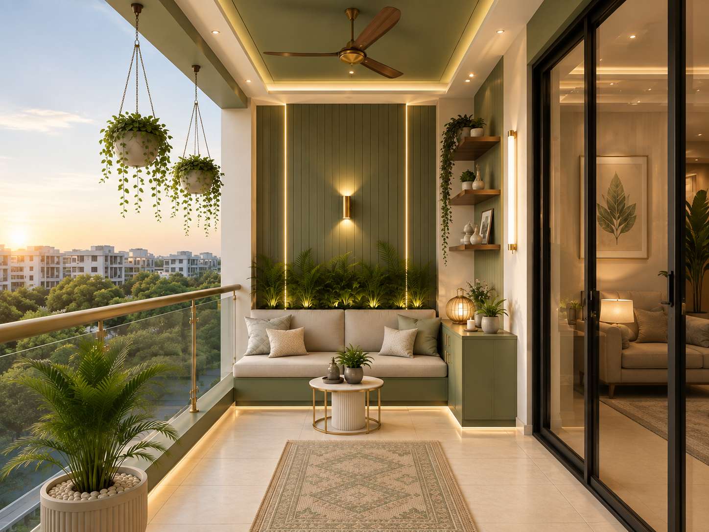 Balconies interior design by Spacr