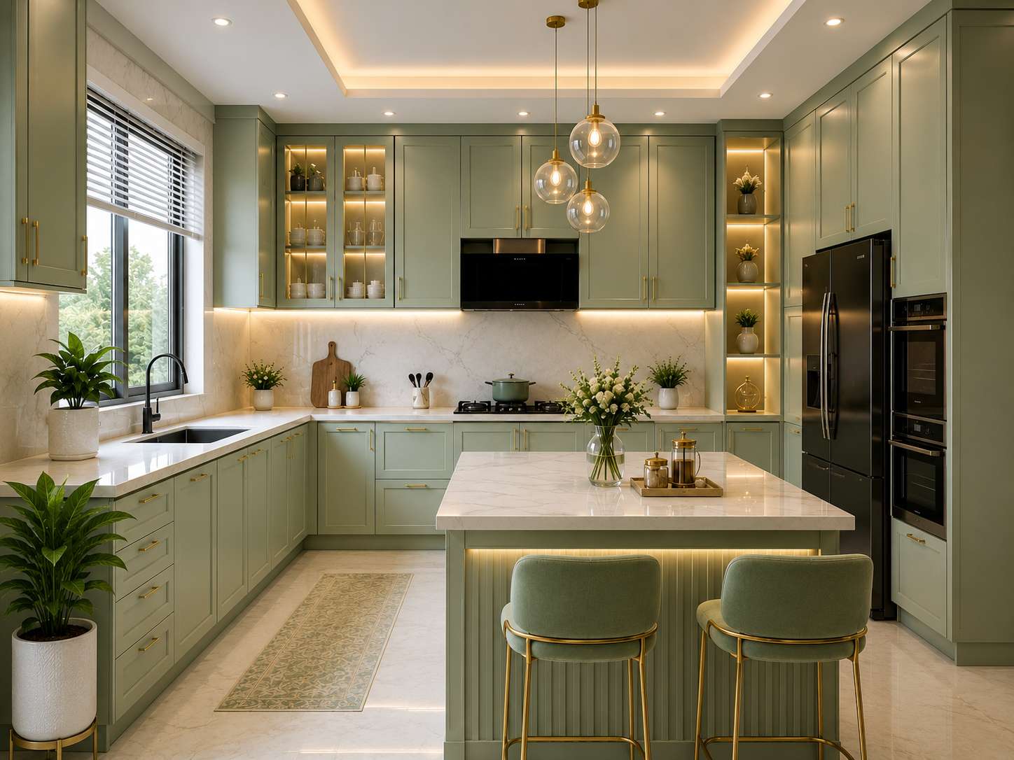 Kitchens interior design by Spacr