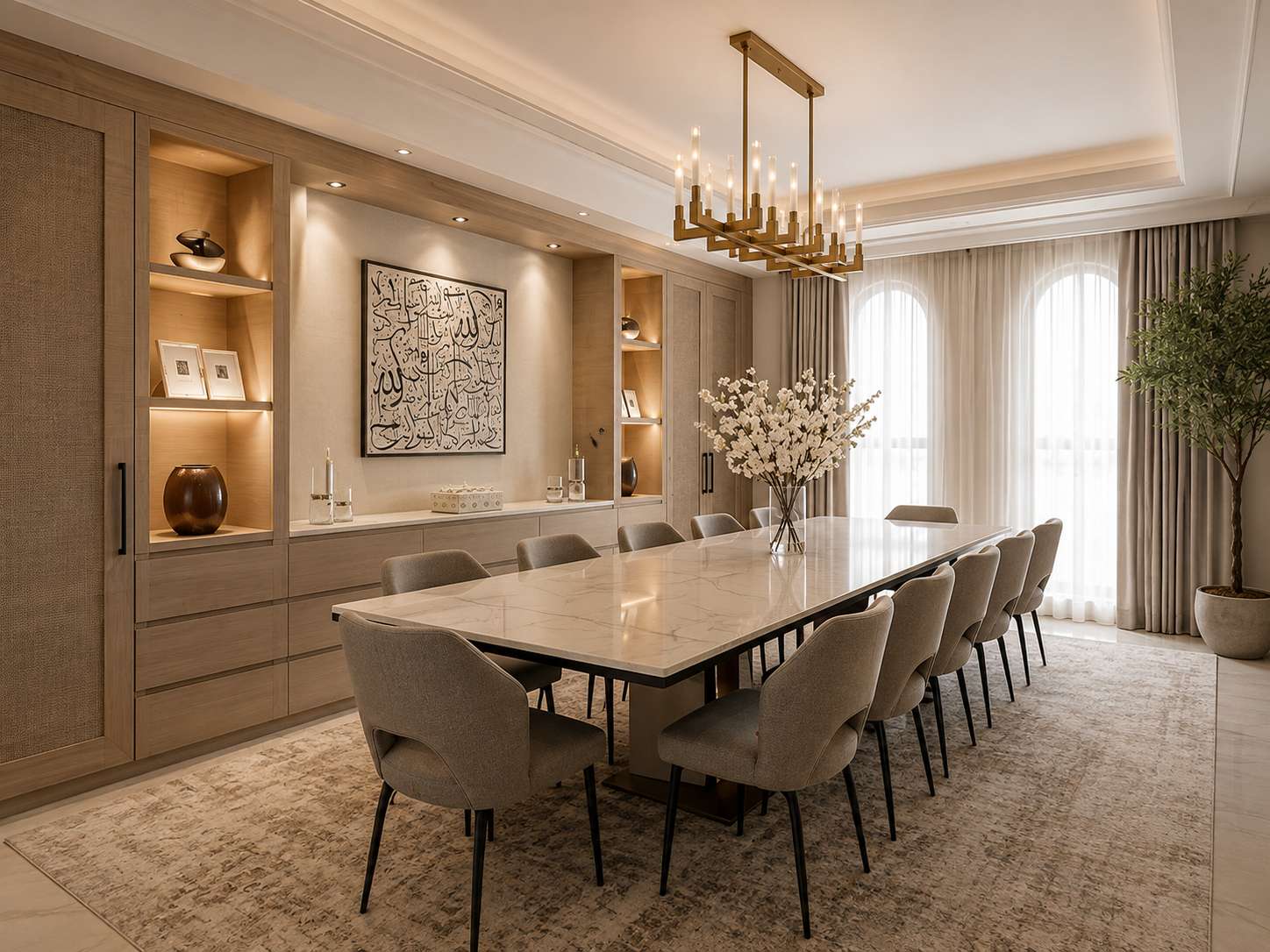 Dining Halls interior design detail 6 by Spacr