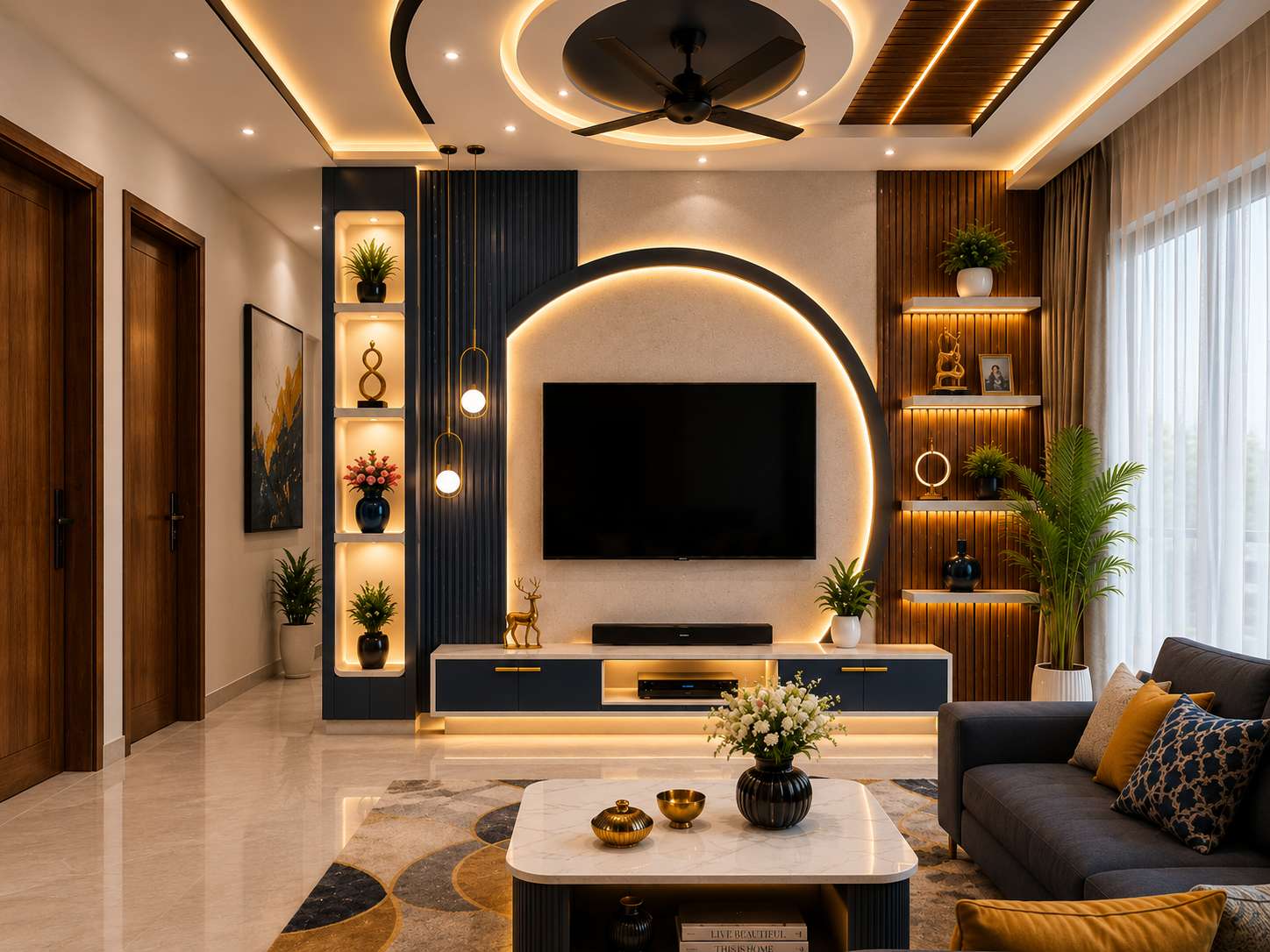 Living Rooms interior design detail 14 by Spacr