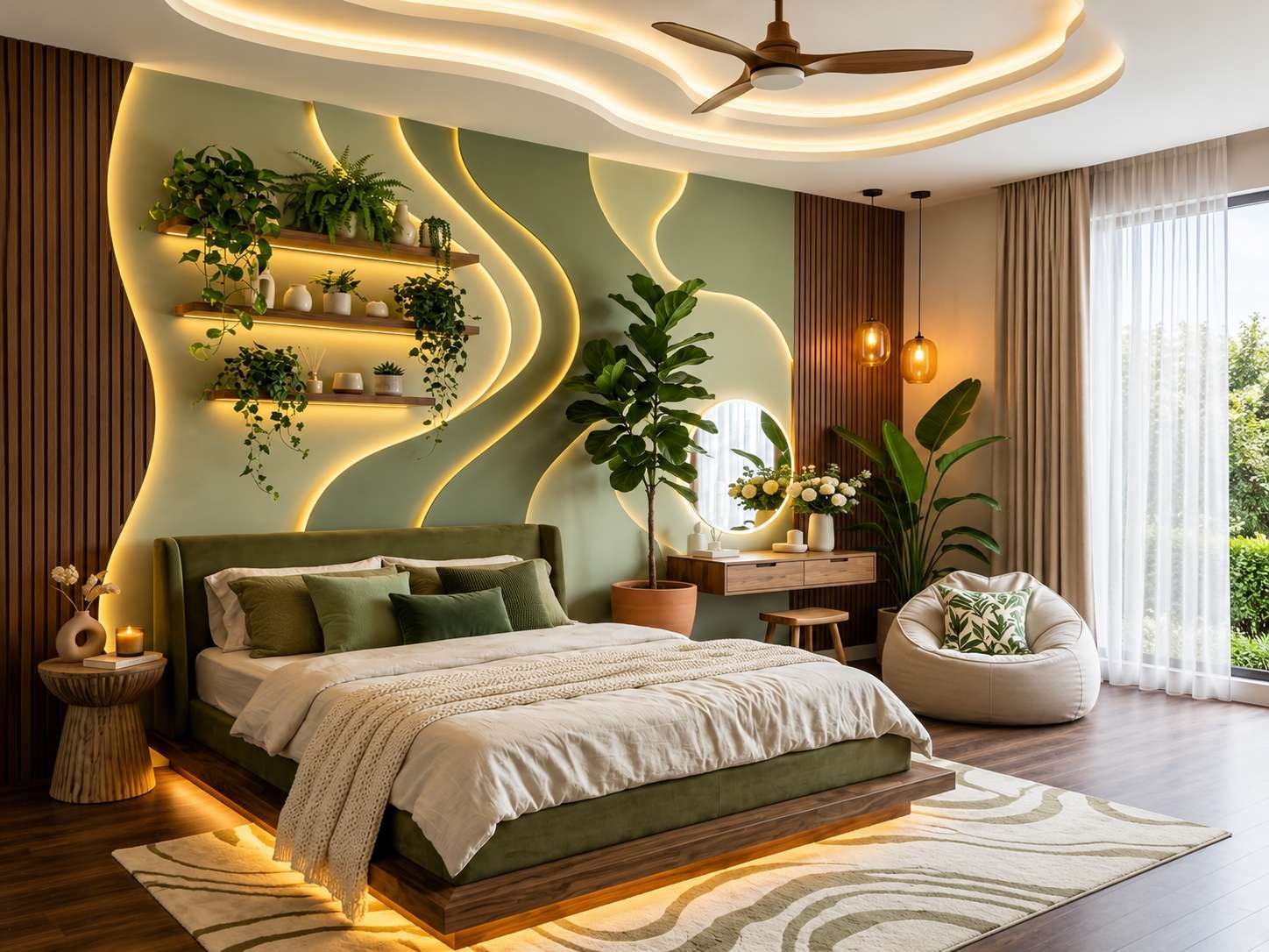 Bedrooms interior design by Spacr